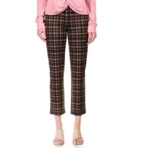 Sanctuary Womens Carnaby Kick Crop Pants Size M Checkered Pull On Stretch 27" In
